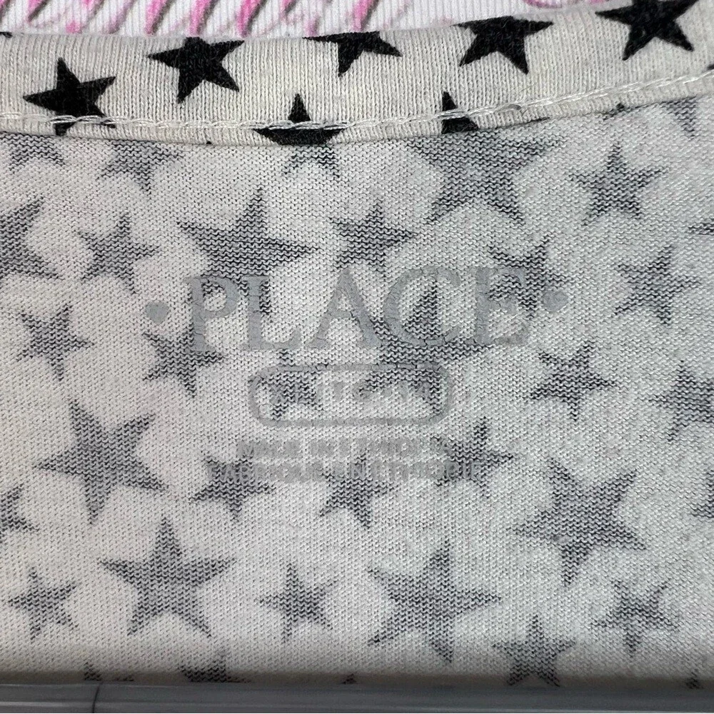 The Children's Place Black and White Star Long Sleeve Tee stars ✨